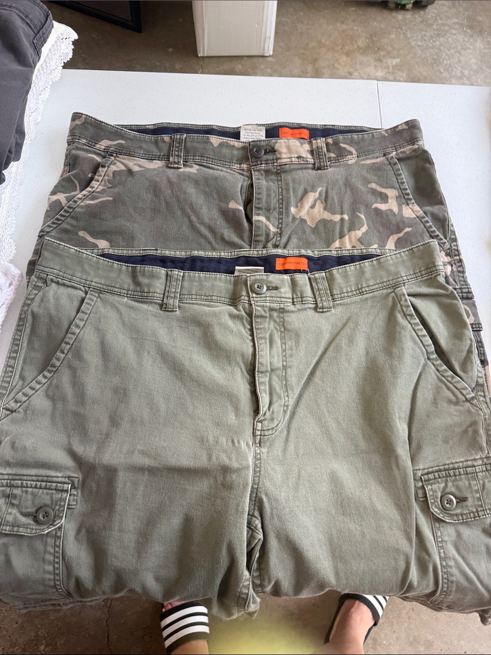 St. John's Bay Men's Cargo Pants - Olive & Camo